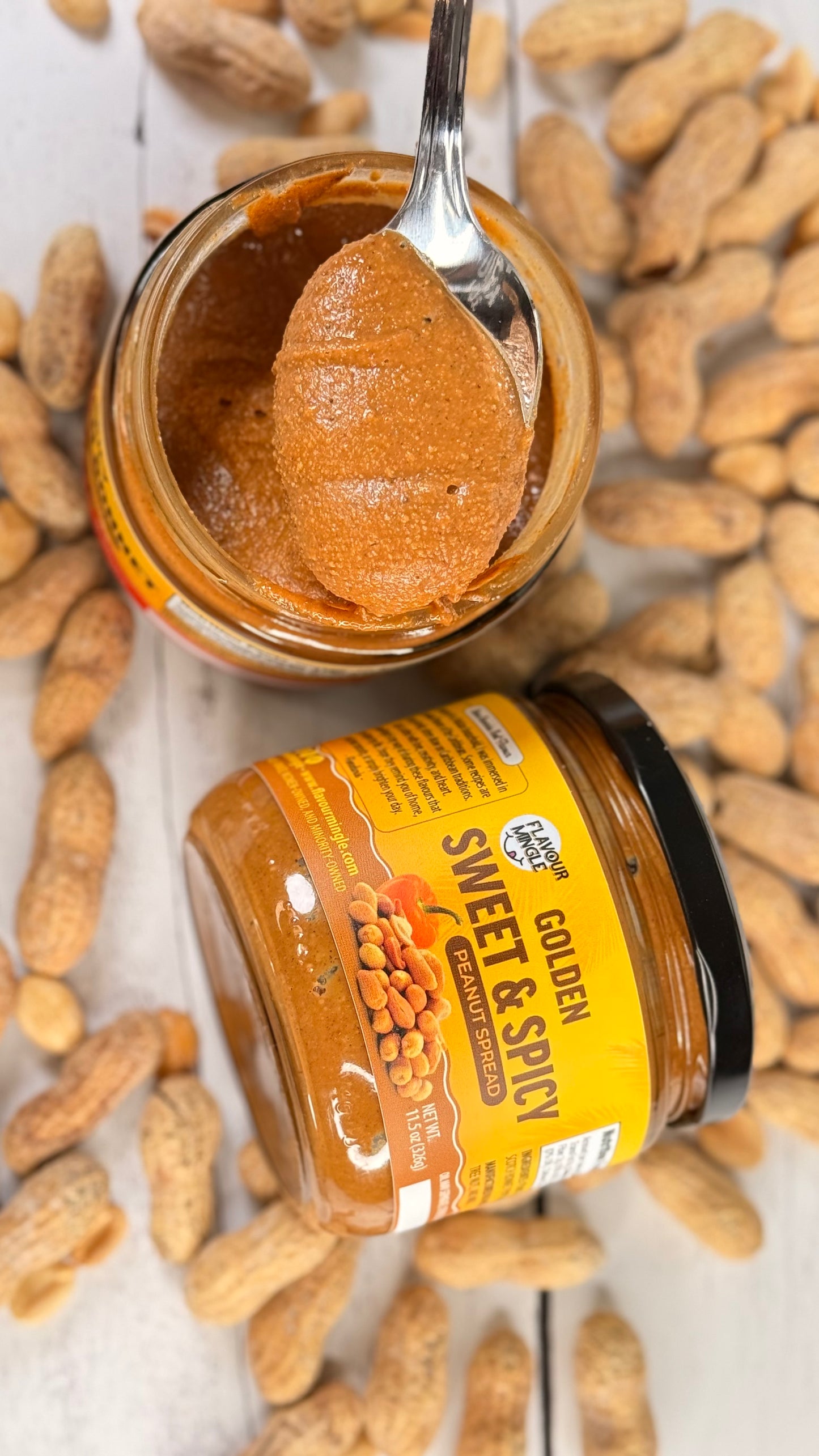 Golden Sweet & Spicy Peanut Spread
